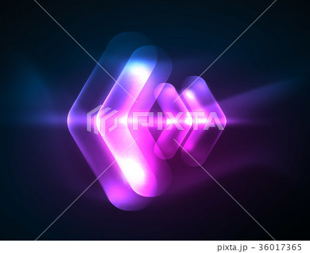 Futuristic neon glowing arrows techno background 36017365