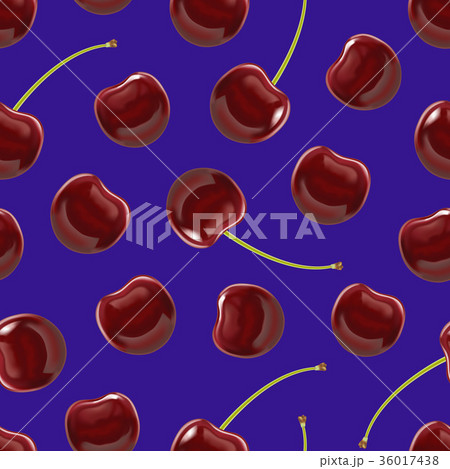Realistic Detailed Ripe Red Berry Cherry 36017438