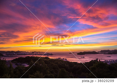 長崎の夕陽 36020209