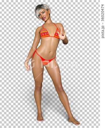 ビキニの女性 36020474
