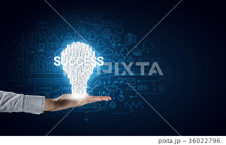 Light bulb in hand 36022796