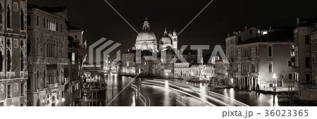 Venice Grand Canal viewed at night Venice Grand Canal viewed at night 36023365