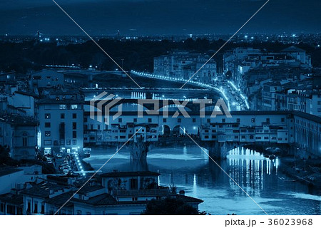 Florence skyline night Florence skyline night 36023968