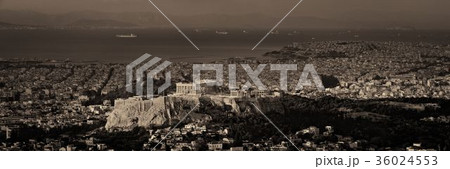 Athens skyline from Mt Lykavitos panorama 36024553