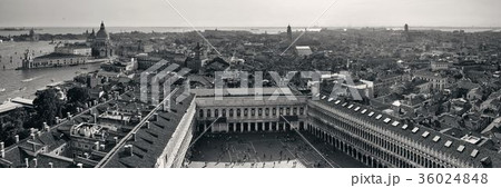 Piazza San Marco bell tower panorama view Piazza San Marco bell tower panorama view 36024848