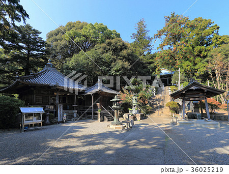 四国霊場第18番札所「恩山寺」（左大師堂、右奥本堂） 36025219