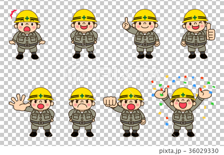 工作服_全身8姿勢 36029330
