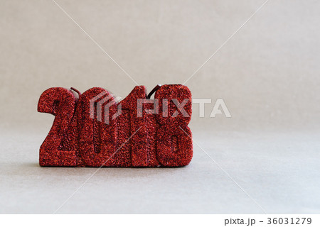 New Year Christmas decoration on rustic background 36031279