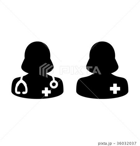 Doctor Icon Vector Patient Medical Consultation 36032037