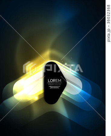 Futuristic neon glowing arrows techno background Futuristic neon glowing arrows techno background 36032368