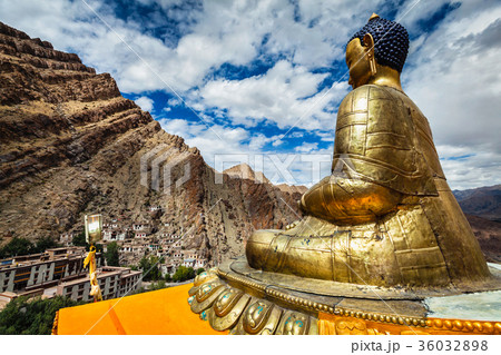 Buddha statue and Hemis monastery. Ladakh 36032898
