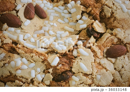 Cake with Dried Fruits and Almond Nut 36033148