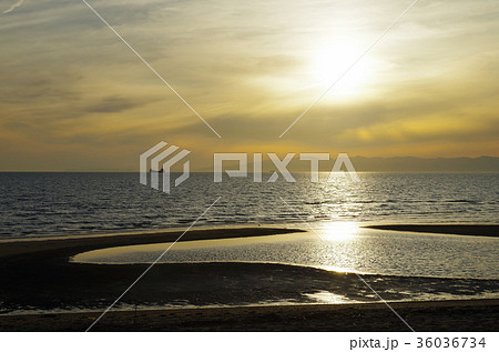 浜の宮ビーチの夕日 浜の宮ビーチの夕日 36036734