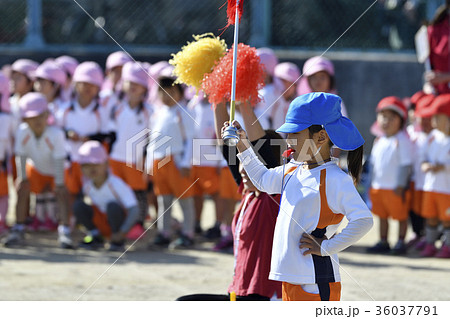 運動会の写真素材