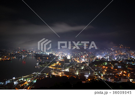 長﨑県 鍋冠山 夜景 長﨑県 鍋冠山 夜景 36039345