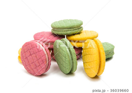 fruit double cookie isolated fruit double cookie isolated 36039660