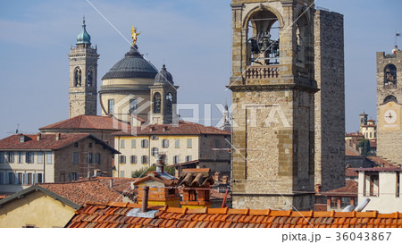 Panorama of old Bergamo, Italy.  36043867