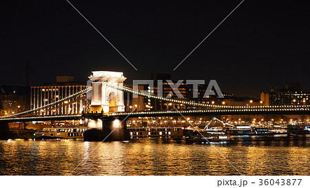 Night Budapest with the Danube, Hungary. Night Budapest with the Danube, Hungary. 36043877