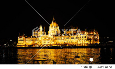 Night Budapest with the Danube, Hungary. Night Budapest with the Danube, Hungary. 36043878