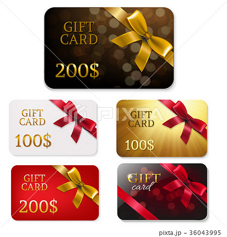 Gift Card With Bows Big Set 36043995
