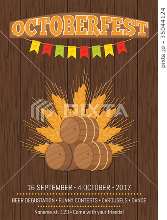 Octoberfest Oktoberfest Promotional Poster Vector 36044124