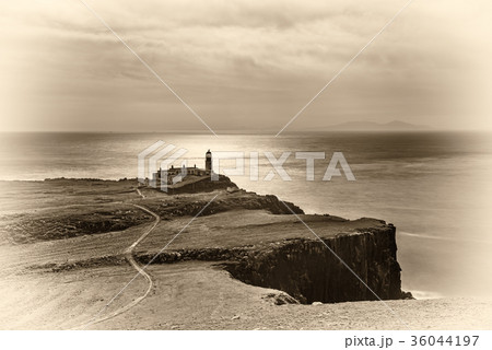 Neist Point lighthouse at Isle of Skye in Scotland Neist Point lighthouse at Isle of Skye in Scotland 36044197