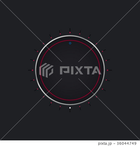 Volume knob button. Vector illustration 36044749