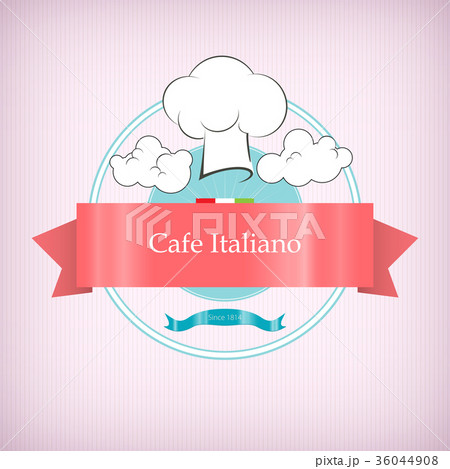 Cafe logo icon with toque in the clouds Cafe logo icon with toque in the clouds 36044908