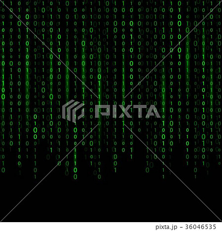 Creative vector illustration of stream of binary 36046535