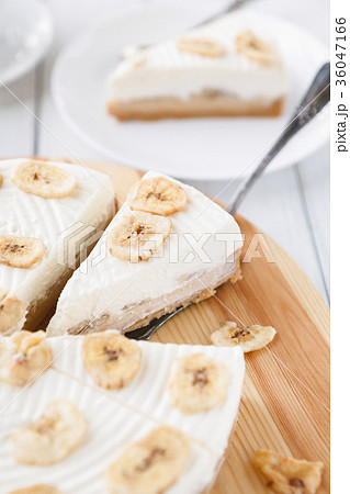 Delicious banana cake on table Delicious banana cake on table 36047166