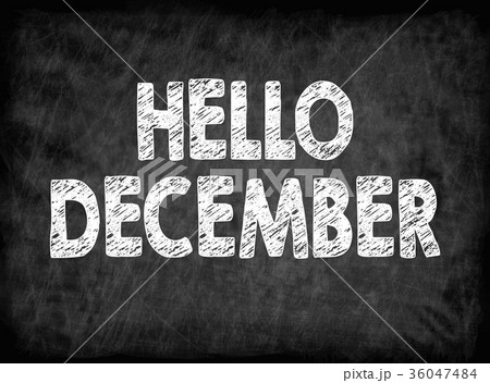 hello december. Black board with texture, background hello december. Black board with texture, background 36047484