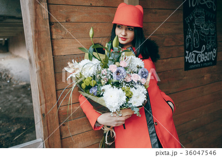 girl with a bouquet girl with a bouquet 36047546