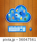 Cloud computing solution for business concept 36047561