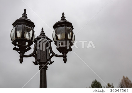 Black street lamp 36047565