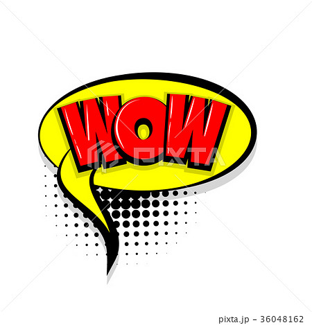 wow comic text white background 36048162