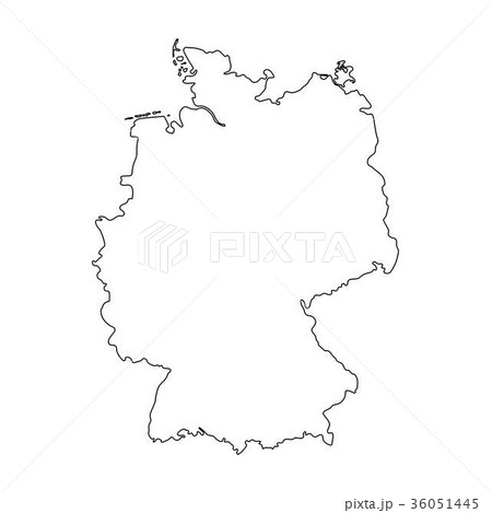Germany map outline graphic freehand drawing Germany map outline graphic freehand drawing 36051445