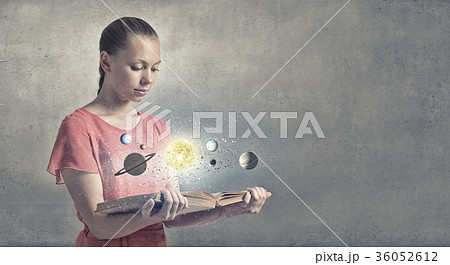 Girl with book 36052612