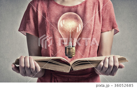 Girl with book 36052685