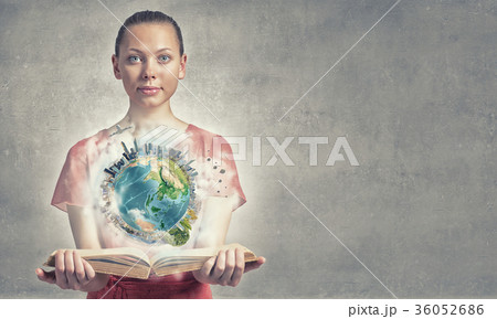 Girl with book 36052686