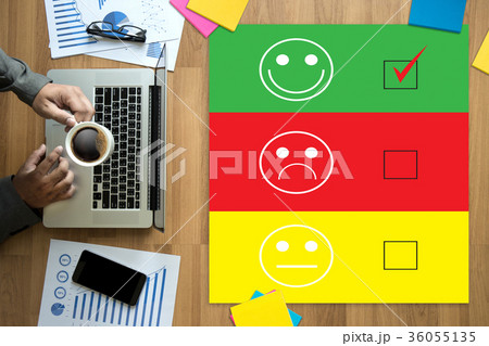 business man and woman select happy on business man and woman select happy on 36055135