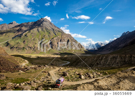Mountain view on the way to Rangdum, India 36055669