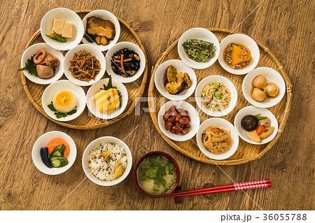 ごはんのおかず　Side dishes of rice japanese food 36055788