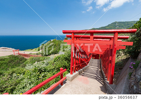 元乃隅稲成神社 -100メートル以上に渡り並ぶ123基の朱の鳥居- 36056637