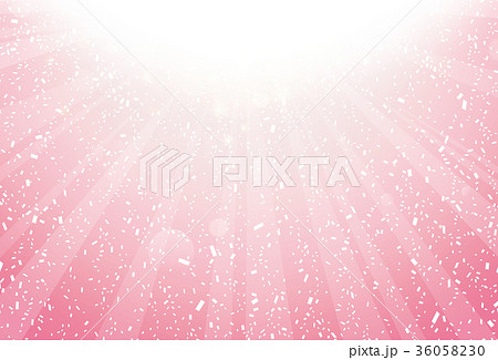 紙吹雪 ピンク 背景 素材のイラスト素材