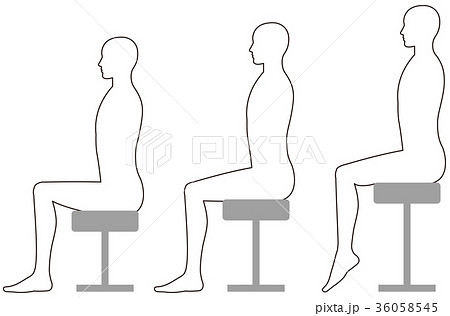 高いスツールと低いスツール 36058545