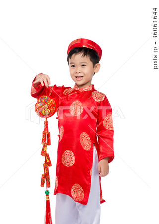 Portrait of a funny and exciting Vietnamese boy 36061644