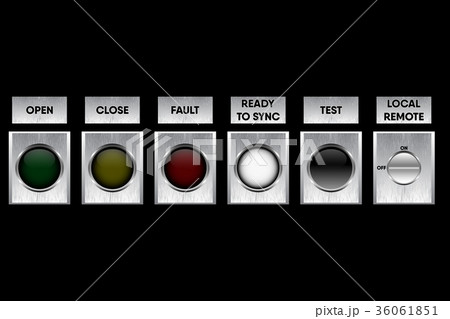 Button switchgear and operation symbol Button switchgear and operation symbol 36061851
