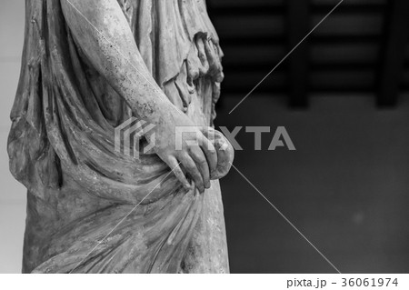 stone statue detail of human hand stone statue detail of human hand 36061974