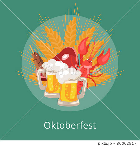 Oktoberfest Vector Illustration Food and Drinks Oktoberfest Vector Illustration Food and Drinks 36062917