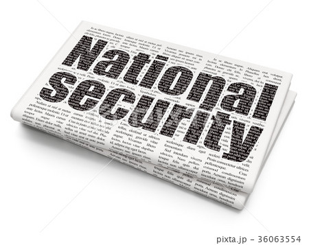 Security concept: National Security on Newspaper 36063554